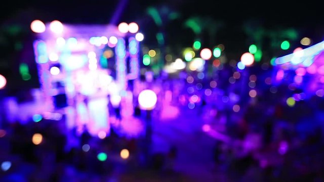 colourfull night club lights