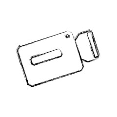 Internet business and media vector icons colorless