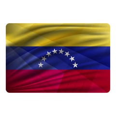 National flag of Venezuela in modern design style.