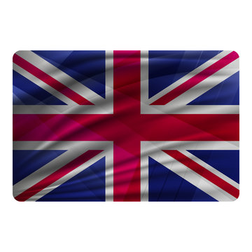 National flag of Great Britain in modern design style.
