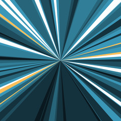 Zoom effect Radial blue concentric strips