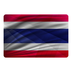 National flag of Thailand in modern design style.