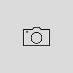 photo camera icon flat design