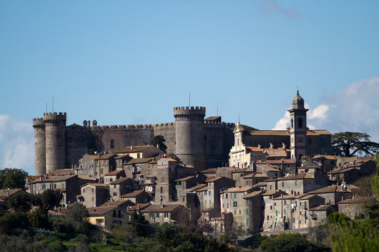 lake of bracciano castle near rome