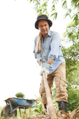 Digging man