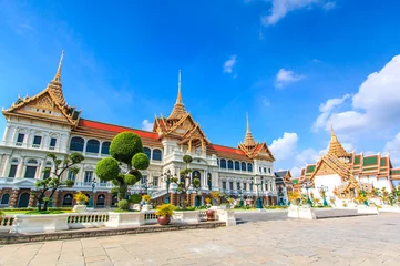 Foto op Plexiglas Chakri Maha Prasat Throne Hall is the Royal Grand Palace in King Rama V, Bangkok of Thailand © Photo Gallery