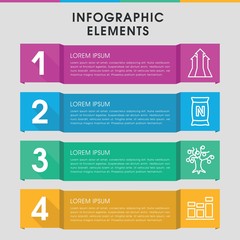 Growth infographic design with elements.