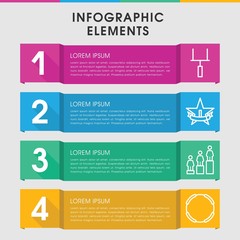 Championship infographic design with elements.