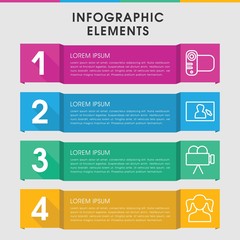 Picture infographic design with elements.