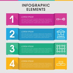 Backdrop infographic design with elements.