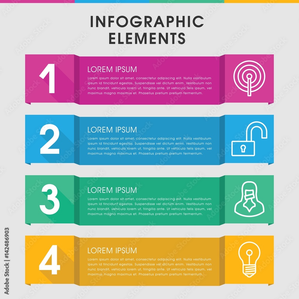 Poster secret infographic design with elements.