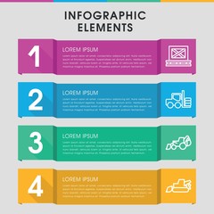 Loader infographic design with elements.