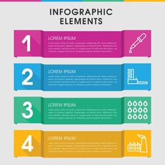 Oil infographic design with elements.
