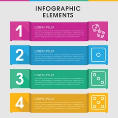 Random infographic design with elements.