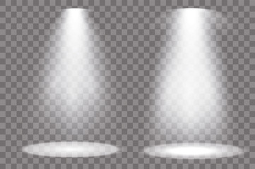 Obraz premium Reflektor wektorowy. Efekt świetlny. Zestaw