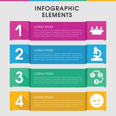 Icon infographic design with elements. - obrazy, fototapety, plakaty