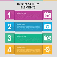 Flash infographic design with elements.