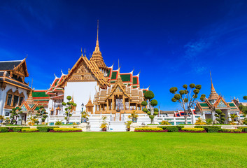 Royal grand palace or Wat Phra Kaew in Bangkok of Thailand