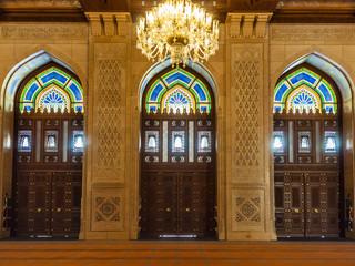 Obraz premium Mosque Sultan Qaboos, Muscat, Oman