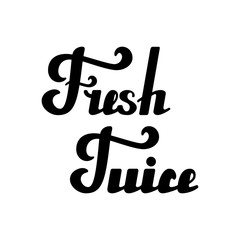 Fresh Juice hand written lettering