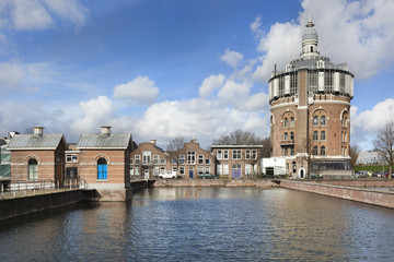 Fototapeta na wymiar Water tower de Esch in Rotterdam