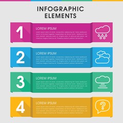 Cloud infographic design with elements.