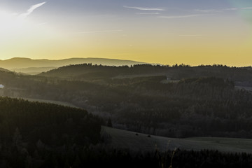 Fototapeta na wymiar Sonnenuntergang am Rammelsberg