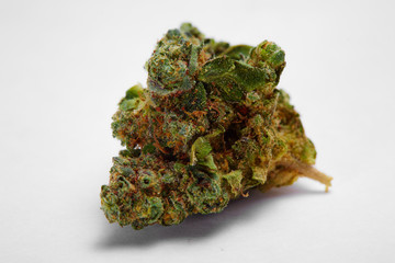 Close up of Green Crack medical marijuana bud