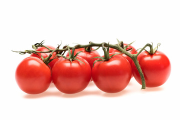 fresh vegetable, cherry tomato isolated on white background