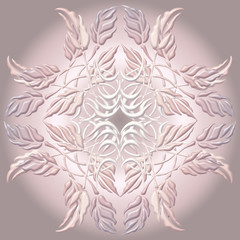Beautiful  decorative element of leaves 