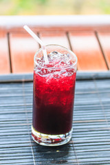 Glass of grape juice