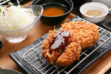 Pork cutlet. Japanese style. 돈카츠