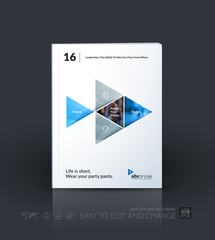 Business vector template. Brochure layout, cover modern design a