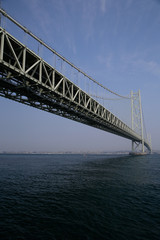Fototapeta na wymiar Akashi Bridge(明石大橋)