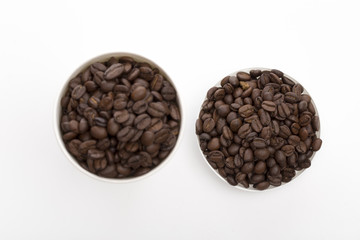 Coffee on the white background
