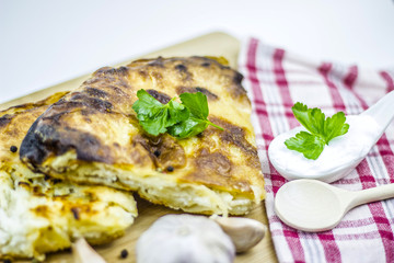 Burek with cheese and/or spinach