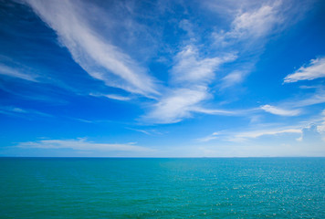 Naklejka na ściany i meble Blue sea cloud