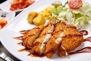 cheese tonkatsu.