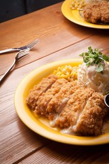 cheese tonkatsu.