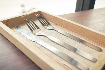 stainless fork (Cross processing effect added)