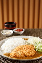 curry tonkatsu. Japanese style cusine.