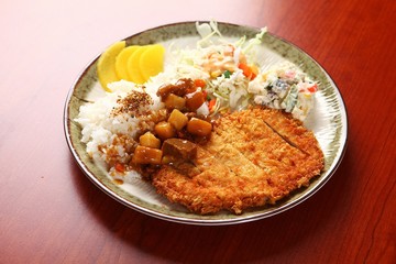 curry tonkatsu. Japanese style cusine.