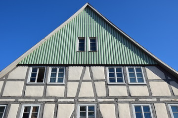 Saniertes Fachwerkhaus