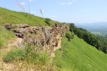 the beauty of the hills and rocks