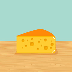 Farm cheese on the table