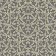 Seamless vector ornament in arabian style. Geometric abstract background. Pattern for wallpapers and backgrounds