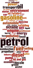 Petrol word cloud