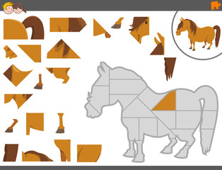 jigsaw puzzle game with pony