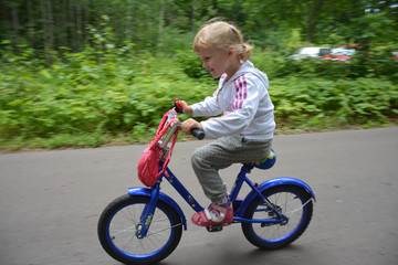 child on the bike