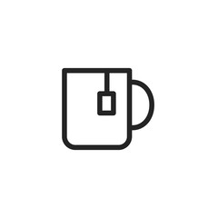 Tea cup vector icon